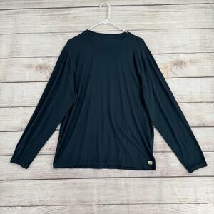 Vuori Long Sleeve Strato Tech Tee Mens XL Blue Stretch Athleisure